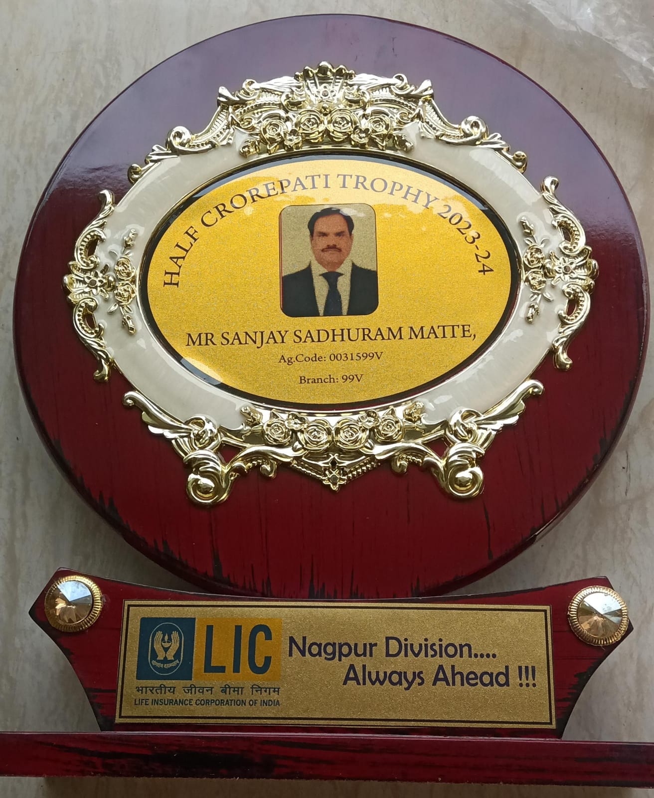 Awarded the Half Crorepati Trophy for 2023–24